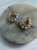 Pearl Cascade Hoop