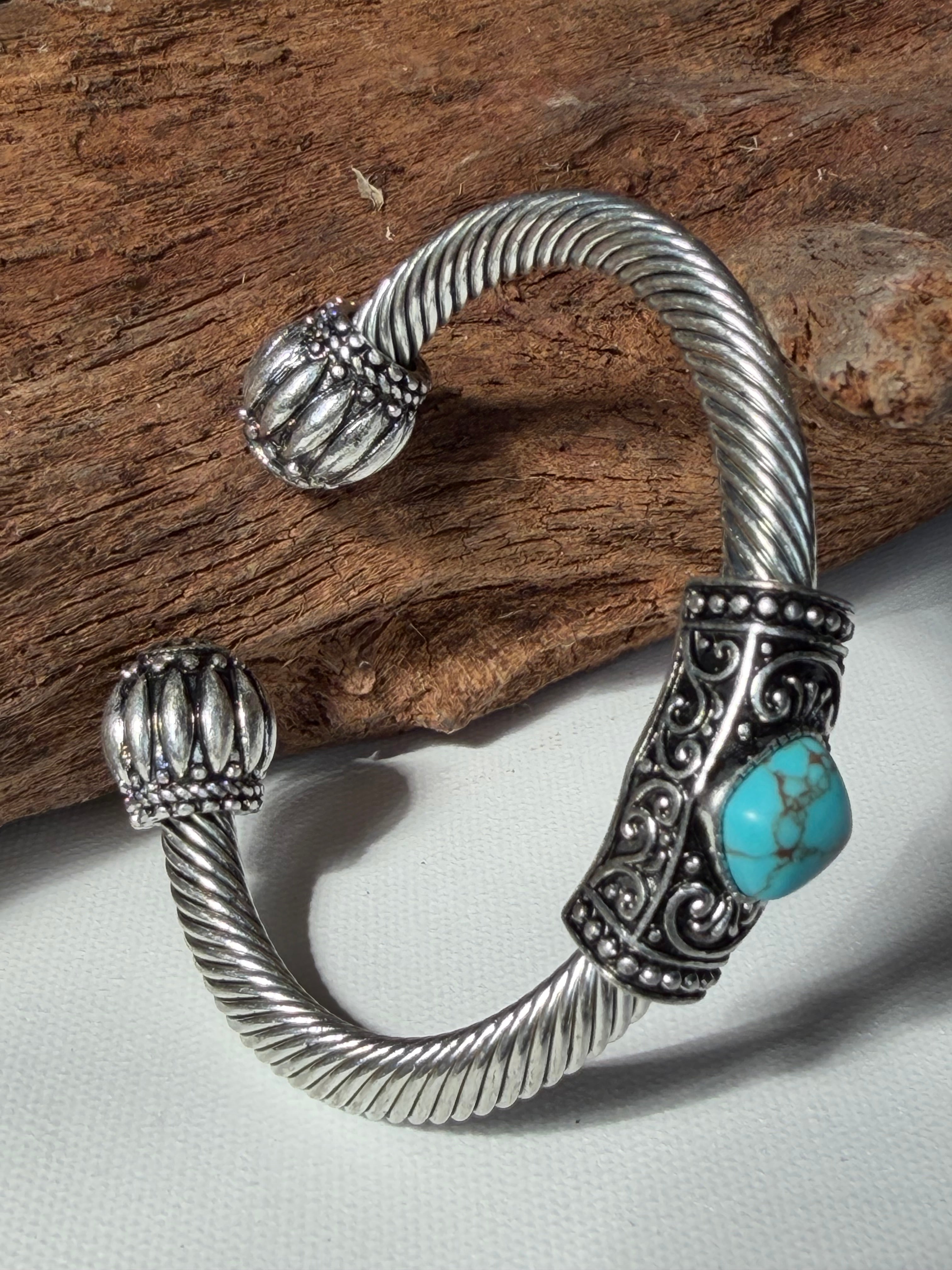 Tailored Stone Cuff Bracelet