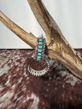 Stone Hoop Earrings