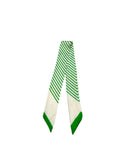 Twilly Scarf (GREEN/WHITE STRIPE)
