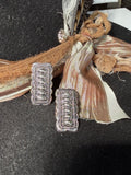 Bar Concho Stud Earrings