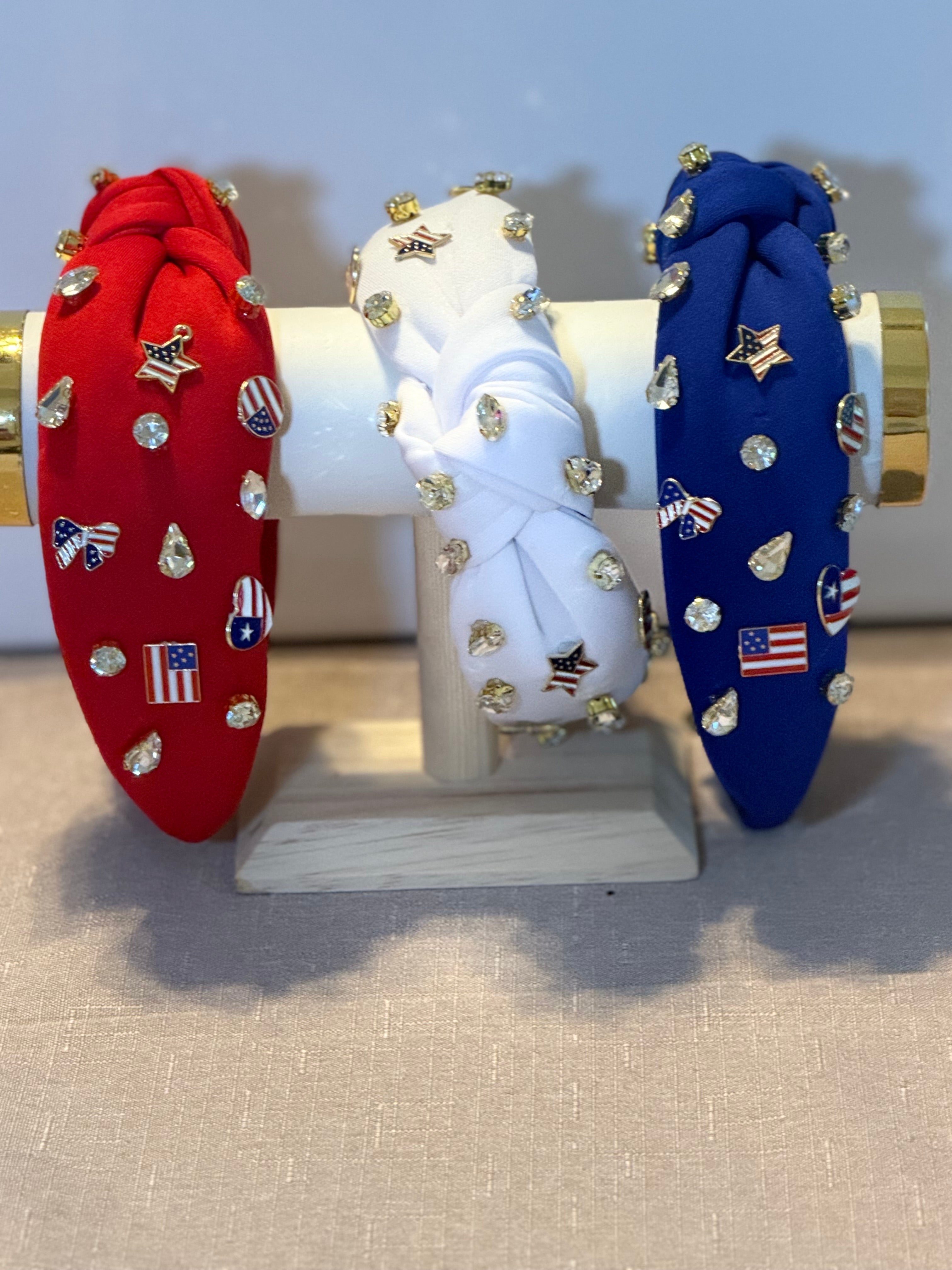 4th of July Beaded Headband