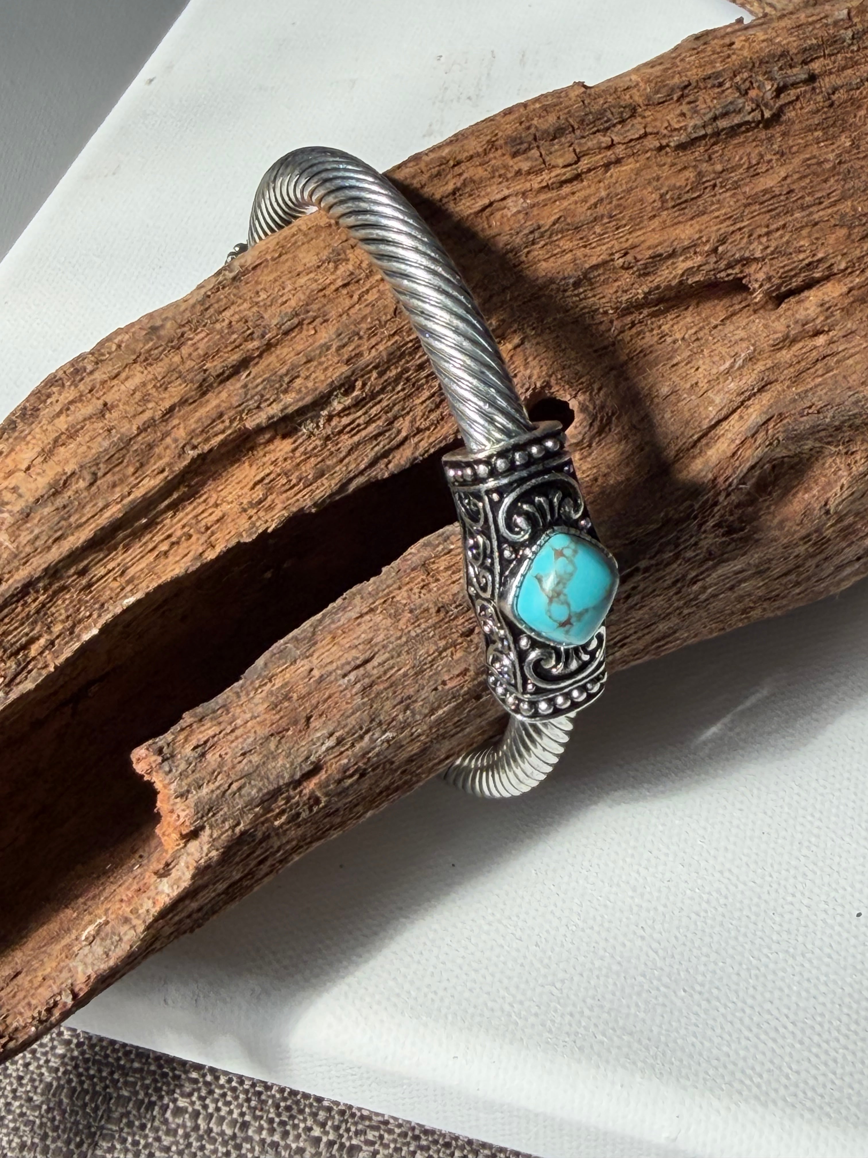 Tailored Stone Cuff Bracelet